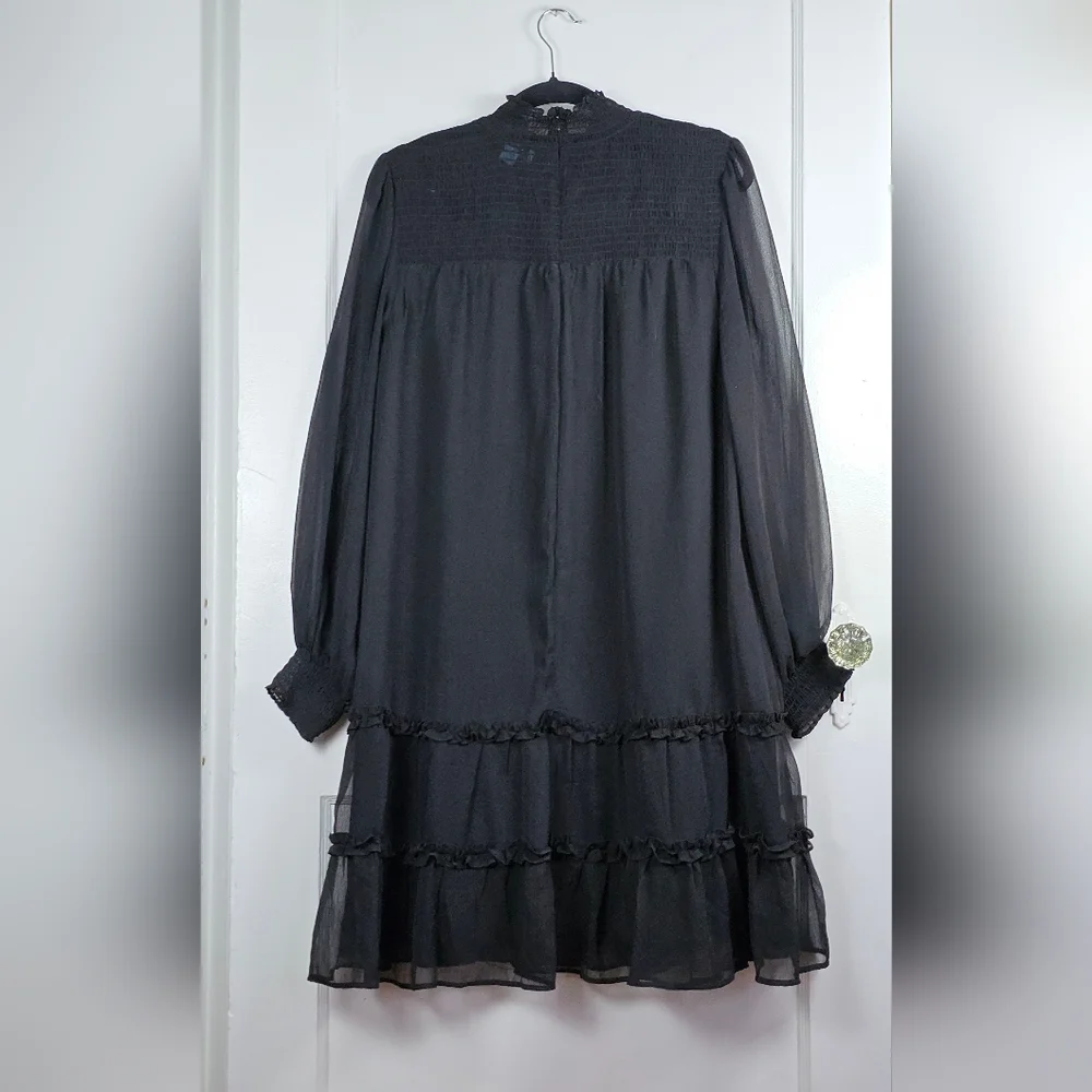 CeCe Black Long Sleeve Dress - Picture 2 of 12